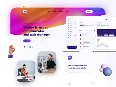 Landing Page concept Ui shot