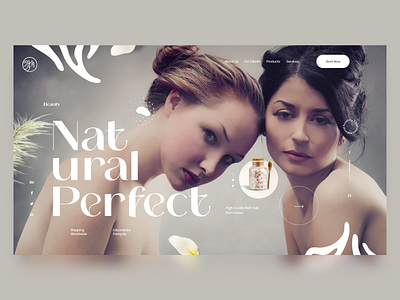 Natural Perfect Website creative design design inspiration ecommerce landing page ui ui design user interface ux web web design website