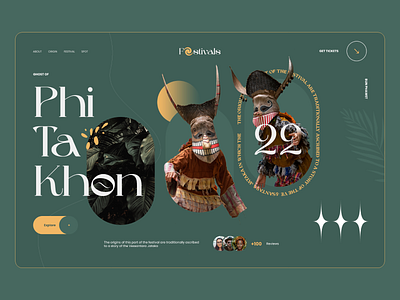Phi Ta Khon 2022 creative design design inspiration festival landing page product page trendy ui user interface ux web web design website
