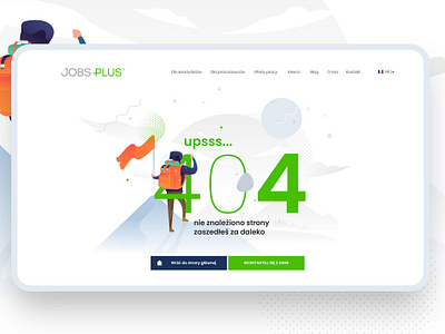 Jobplus _ 404 Page not Found brand branding color creative creativeadobe design design inspiration designer flat graphic icon illustration interactive type typography ui ux vector web website