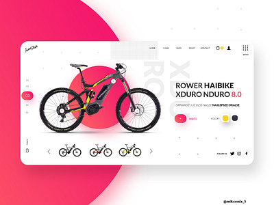 Ecommerce Website Bike shop animation app branding color creative design design inspiration graphic graphic design brand icon illustration interactive logo type typography ui ux vector web website