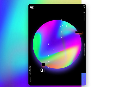 Abstract poster design HOLO 01