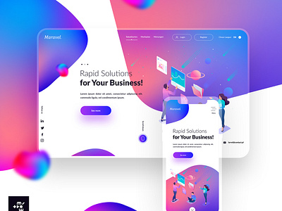 Maravel Creative Media & Digital Agency Landing page