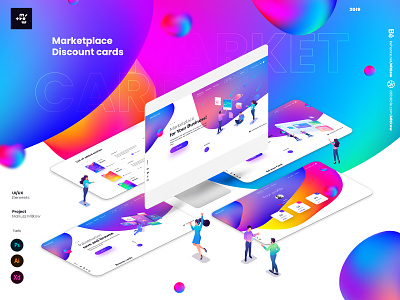 Marketplace Discount cards / Ui Ux / Web design