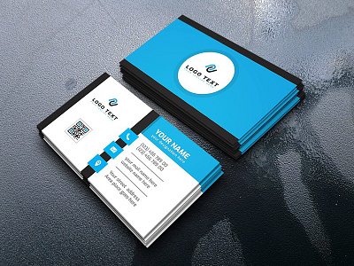 Corporate Business Card. both side design business card card creative market designer flyer card landscape modern design official print professional simple