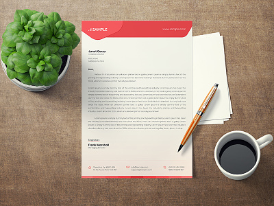 Letterhead Template a4 company letterhead corporate creative market letter letterhead ms word office official professional proposal template