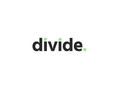 Divide logo design brand branding clean colors colorsheme design identity logo minimal typography