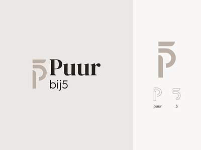 Puurbij5 logo design branding clean colors design earth health identity logo minimal typography