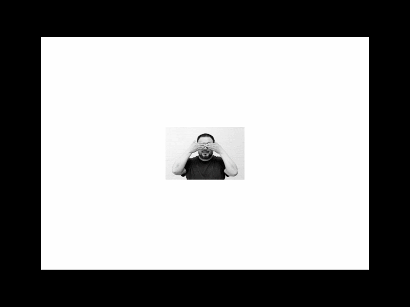 Ai Weiwei Portfolio Concept aiweiwei animation artist black minimalism portfolio ui ux white