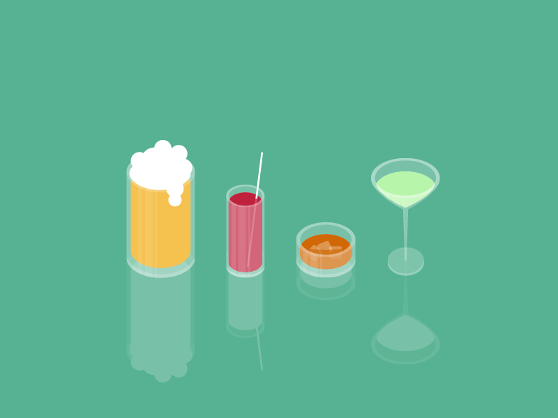 Drinks animation beer drink drinks friday gif glass illustration vector weekend