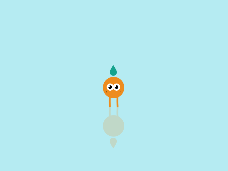 Orange friday after effects animation fruit gif illustrator jumping orange vector walking
