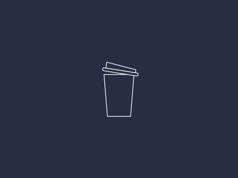 Take away after effects animation coffee gif illustration illustrator outlines pen vector