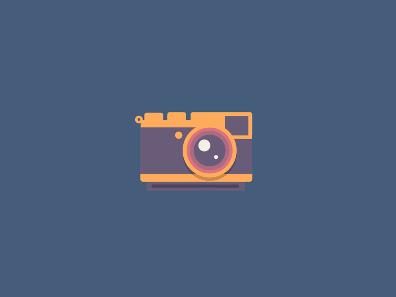 Vacation animation camera design gif globe illustration loop picture poladroid vector