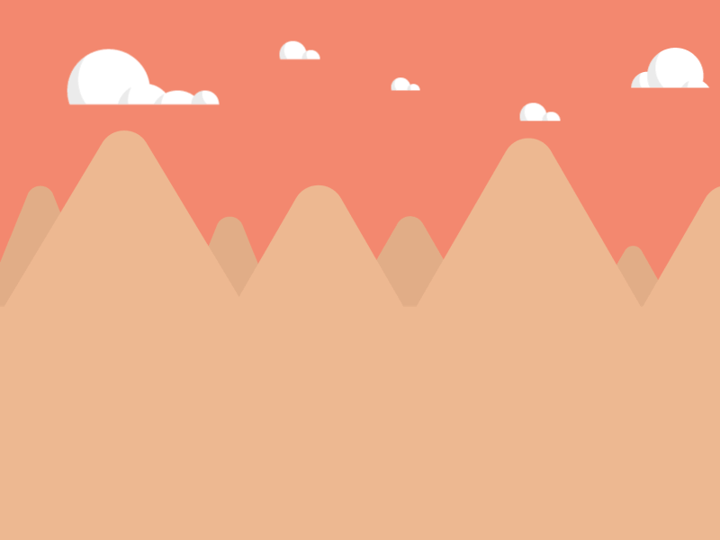 Mountains turning into buildings 2d animation building clouds design gif illustration morph vector world