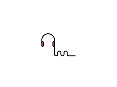 Audio Mix animation audio design gif headphones illustration mix music outlines sound vector