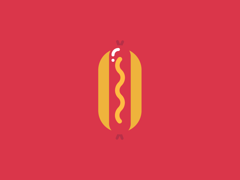 Hot Dog food hot dog icon illustration vector