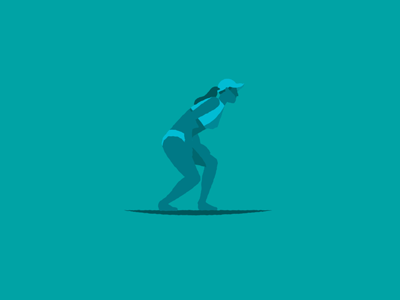 Volleyball Dig animation gif illustration loop sport vector volleyball