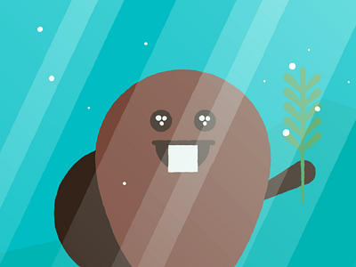 Baby Beaver beaver design illustration light vector