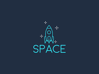 Daily logo challenge 1/50 - Rocketship branding daily logo challenge logo rocketship space