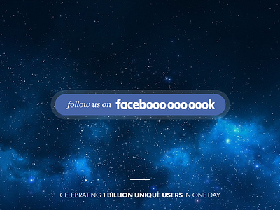 Facebook 1 billion button 1 billion facebook follow like space stars