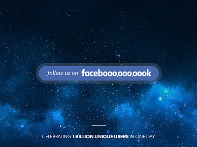 Facebook 1 billion button