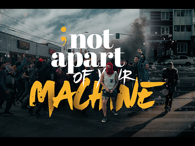 Not apart of your machine design photoshop photoshop typography design typography