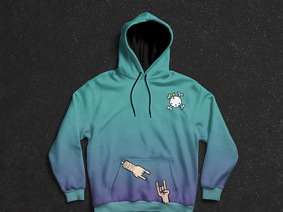 Sully Dimension Dud3s0n Hoodie Aqua