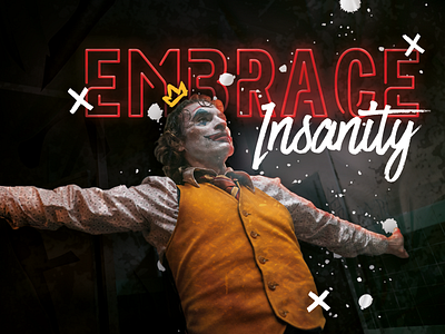 Embrace Insanity design photoshop photoshop typography design typography