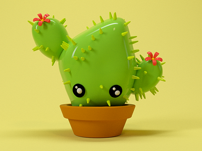 🌵 Cute SPIKY Sh*t🌵 c4d cactus character costa rica hdmi octane render