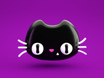 🐱 Cute BABY 3D SALEM Sh*t 🐱 black cat c4d cat character costa rica hdmi octane render