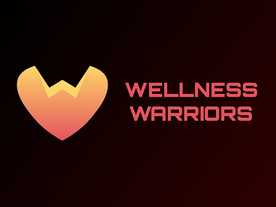 Wellness Logo badge design heart logo logodesign warriors wellbeing wellness