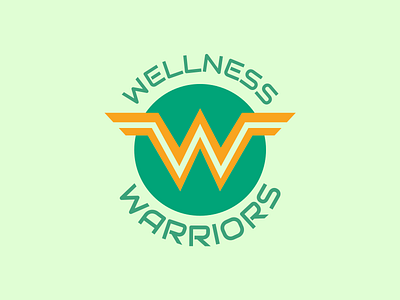 Wellness Logo badge design logo logodesign warrior warriors wellbeing wellness wellness logo