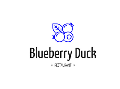 Blueberry Duck - Logo Design brand design branding logo logodesign logos logotype