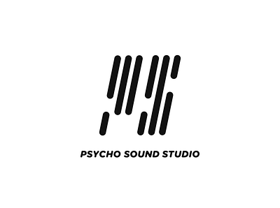 Psycho Sound Logo branding design logo typography vector