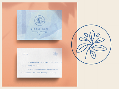 Little Gem Business Card & Logo branding business card design icon logo typography vector