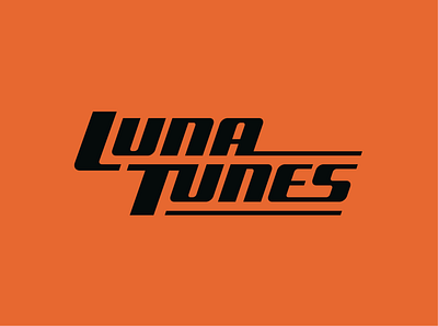 Luna Tunes Logo branding design logo typography vector