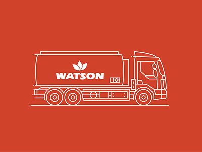 Truck Illustration for Watson Fuels