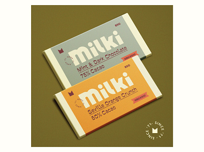 Milki Chocolate Bar Packaging branding chocolate design logo packaging typography vector
