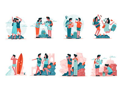 Travel Illustration design dribbble flat flat design flat illustration illustration travel ui ux vector web