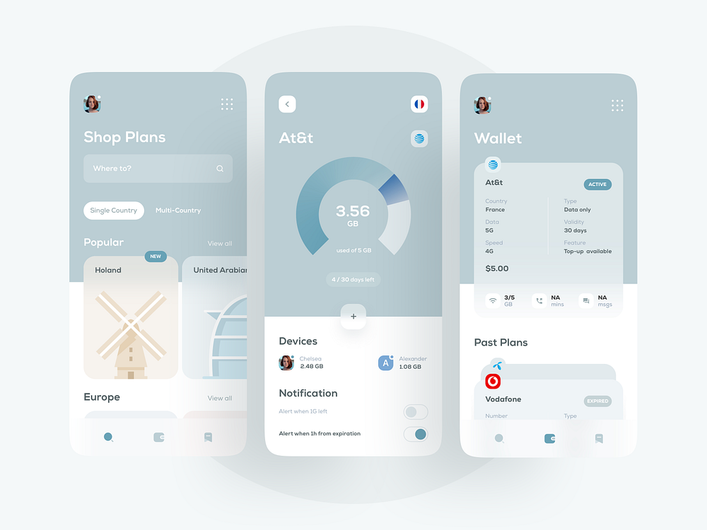 eSIM Data Market Place by Petar Vasiljevic 🏀 on Dribbble