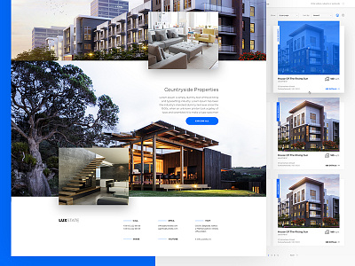 Luxury real estate design estate list product real web