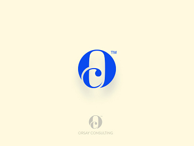 ORSAY C logo design design logo logotype o oc typography