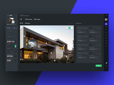 Dark Architect ⚫ architect cms dark dashboard design plan theme ui web