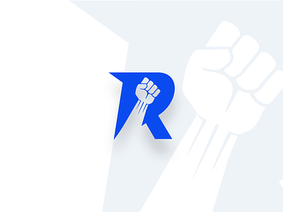 Revenge logo fist letter logo logotype music r revenge revolution typography