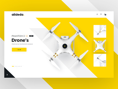 E-commerce Hero Image V2 drone ecommerce home landing page shop ui web