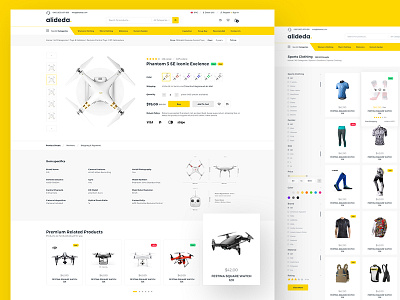 E Commerce commerce design e product detail product list ui web