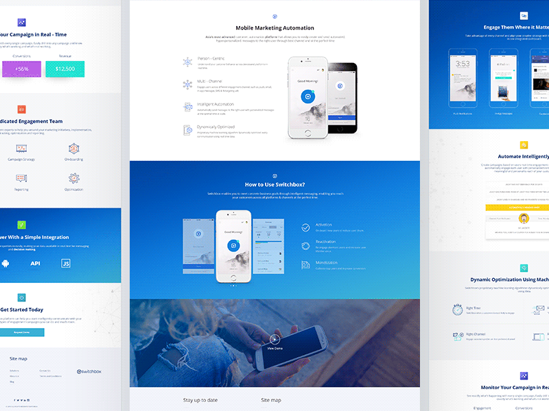 Tech Landing design landing mobile page tech technology theme ui ux web website