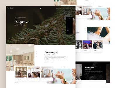 IV wedding site branding design home homepage landing page theme typography ui ui art ux web website wedding