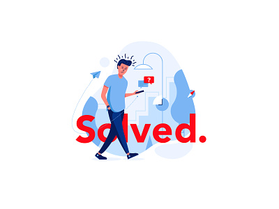 Solved illustration angry confused design drawing find illustrating illustration it map meet message onboarding pin sad send solved vector
