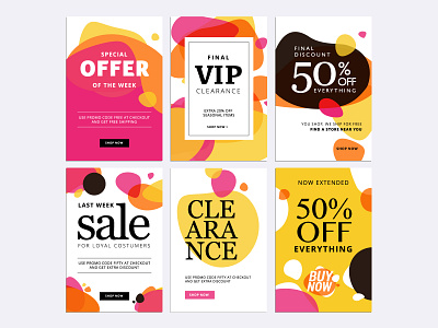 Black Friday sale banners template
